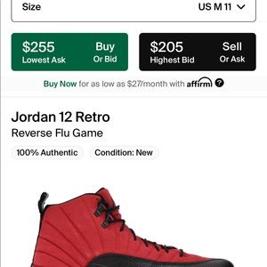 Retro 12 reverse flu game